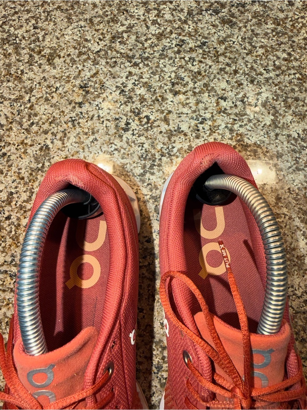 On Running Women's Rust/White Cloudflow Sneakers - Picture 8 of 9